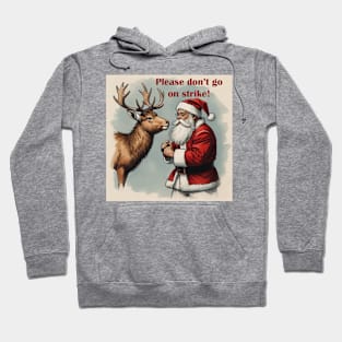 Santa Clause and Reindeer Hoodie